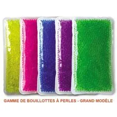 Bouillotte à perles grand modèle - Violette