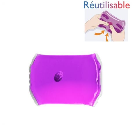 Bouillotte micro-onde cervicales violette