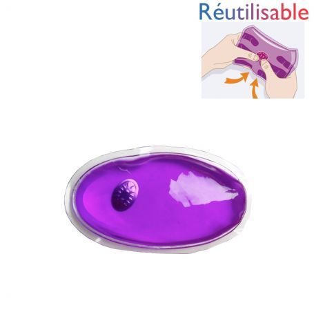 Bouillotte à pastille petite modèle Violette - chaufferette