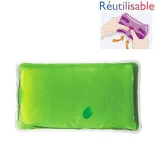 Bouillotte pastille réutilisable - grande verte