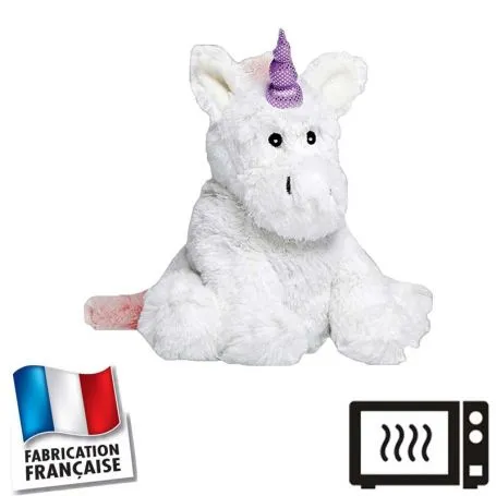 Peluche bouillotte Licorne