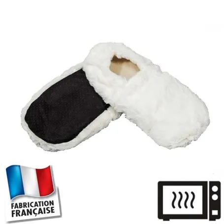 Chaussons bouillotte beiges