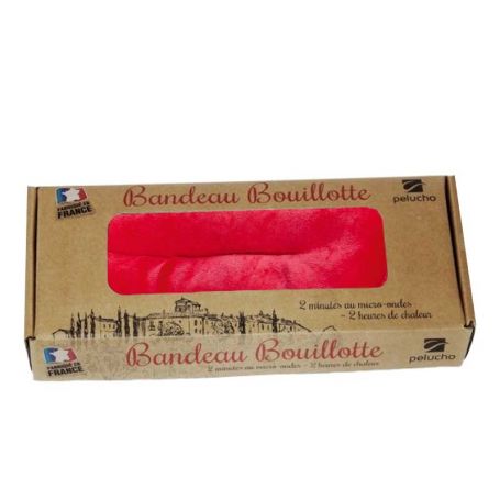 Bouillotte sèche bio tour de cou vichy rouge - Cococinelle