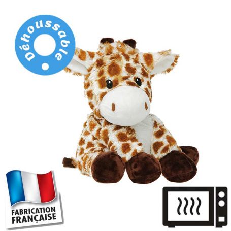 Peluche bouillotte déhoussable Girafe