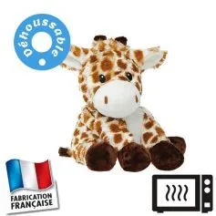 Peluche bouillotte déhoussable Girafe