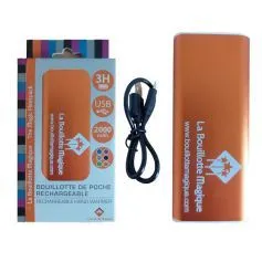 Bouillotte de mains rechargeable - Orange