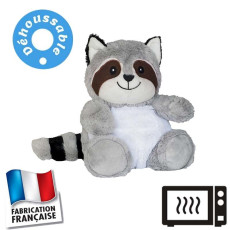 Peluche bouillotte déhoussable Raton Laveur