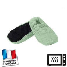 Chaussons bouillotte verts