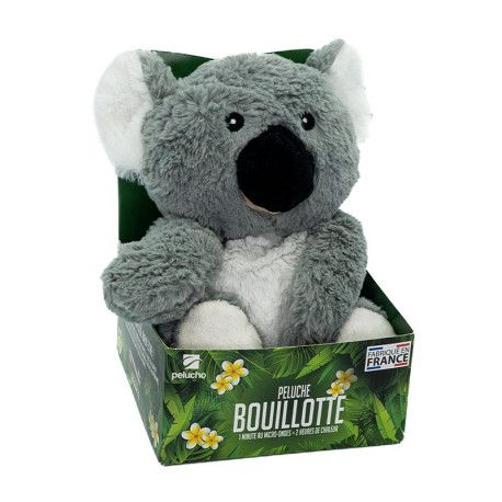 Peluche-bouillotte koala gris